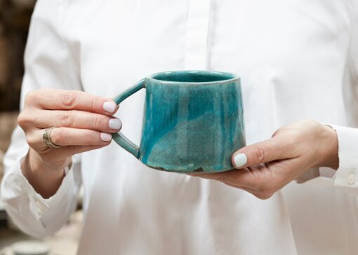 Vivid Hues Ceramic Mug and Saucer Set Elevate Your Morning Ritual with Radiant Colors - Image 5