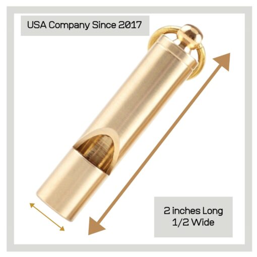 The Ultimate Survival Whistle Earsplitting Brass, Unwavering Reliability, Lifetime Guarantee - Image 2