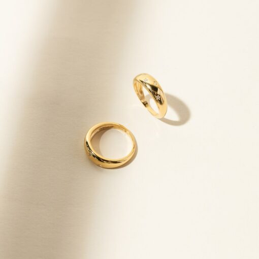 Celestial Star Dome Ring A Shimmering Symbol of Cosmic Elegance - Image 2