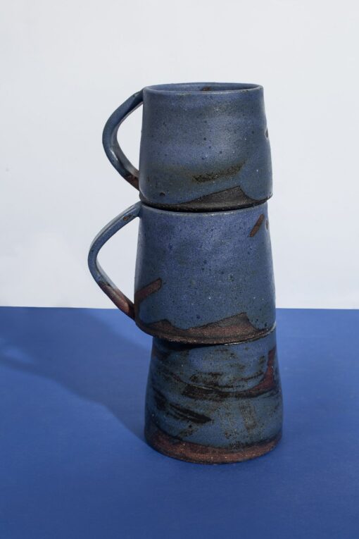 Artisan-Crafted Pottery Mug and Saucer A Scandinavian-Inspired Masterpiece for Your Farmhouse Kitchen - Image 3