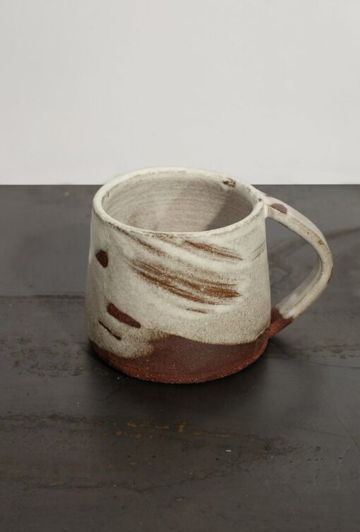 Artisan-Crafted Pottery Mug and Saucer A Scandinavian-Inspired Masterpiece for Your Farmhouse Kitchen - Image 6