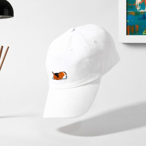 Captivating Cap Beagle Dog Embroidery Embroidered in the UK for a Paw-some Style - Image 4
