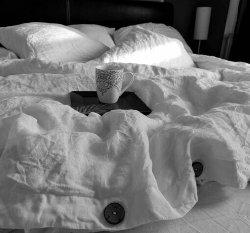 Undyed Linen Duvet Cover Experience the Pure Embrace of Nature's Softness - Image 2