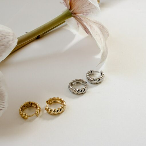 Bold Croissant Hoop Earrings Elevate Your Style with Minimalist Elegance - Image 6