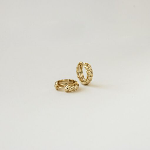 Bold Croissant Hoop Earrings Elevate Your Style with Minimalist Elegance - Image 4
