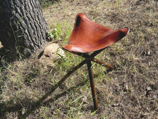 LEGS NOT INCLUDED! Premium Leather Camp Stool for Bushcraft Adventures - Image 6