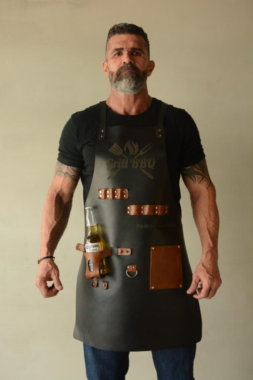 Personalized Leather Apron Your Culinary Companion for Grilling, Cooking, and Crafting - Image 5