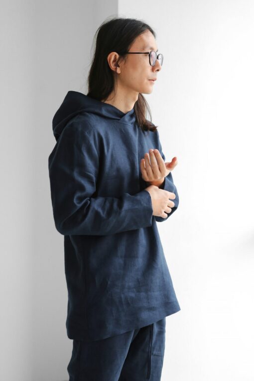 Premium Linen Hoodie Stay Cool and Stylish in Summer - Image 3