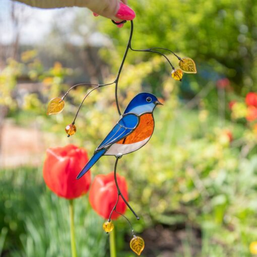 Captivating Bluebird Suncatcher A Symphony of Color for Your Home and Heart - Image 3