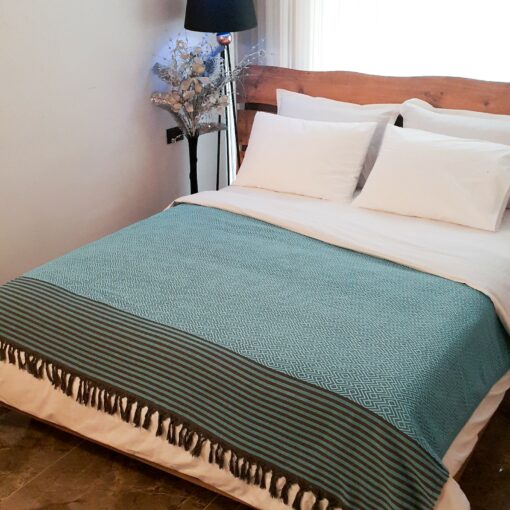 Cozy Haven Oversized Boho Blanket for Serene Nights and Rustic Charm - Image 4