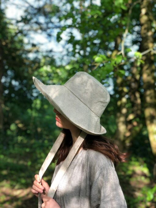 Anna Natural Linen Sunhat Your Perfect Summer Companion for Sun Protection and Style - Image 2