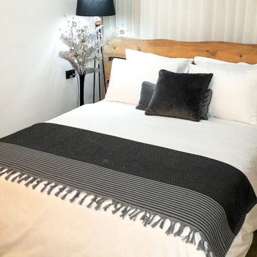 Cozy Haven Oversized Boho Blanket for Serene Nights and Rustic Charm - Image 2