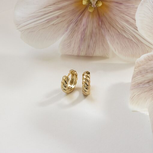 Bold Croissant Hoop Earrings Elevate Your Style with Minimalist Elegance - Image 2