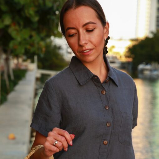 Personalized Linen Dress A Timeless Gift for Mom on Mother's Day - Image 2