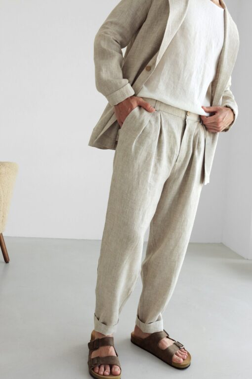 Breezy Linen Pants Elevate Your Style with Comfort and Sophistication - Image 2