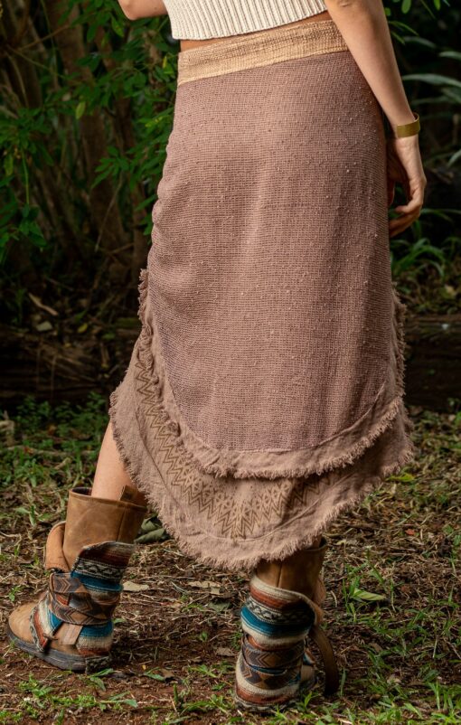 Tribal Tapestry Embark on an Ethnic Adventure with Our Block Print Wrap Skirt - Image 6
