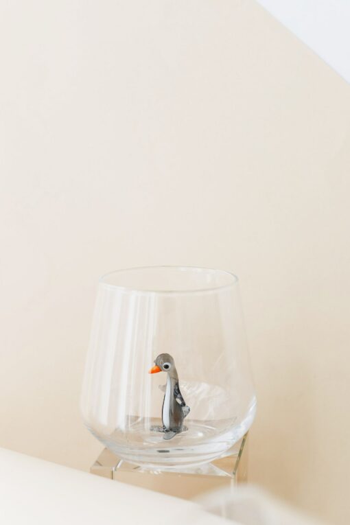 Captivating Penguin Drinking Glass A Quirky Animal Figure for Home Decor and Gift-Giving - Image 3