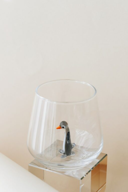 Captivating Penguin Drinking Glass A Quirky Animal Figure for Home Decor and Gift-Giving - Image 4