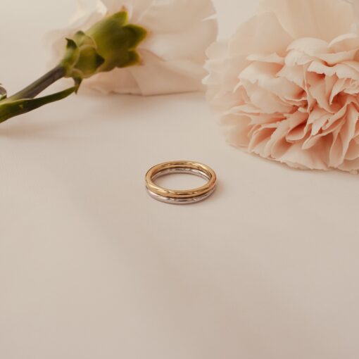 Minimalist Gold Ring Delicate Sterling Silver Band for Stacking, Pinky, Midi, or Knuckle - Image 6