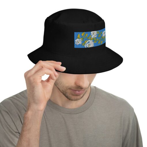 Floral Embroidered Bucket Hat Nature-Inspired Style for All - Image 4