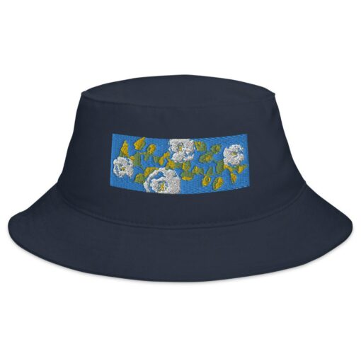 Floral Embroidered Bucket Hat Nature-Inspired Style for All - Image 2