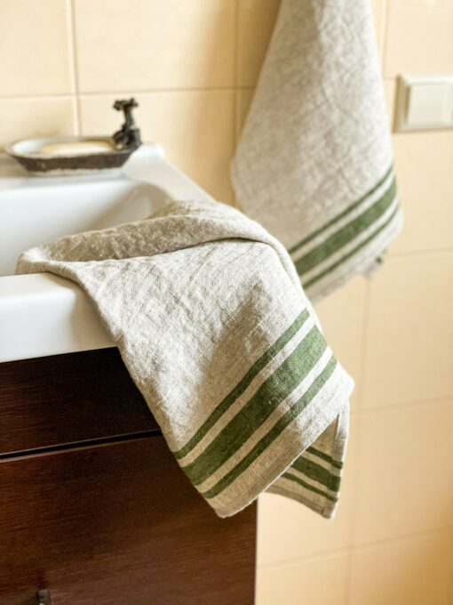 Premium French Linen Kitchen Towels Rustic Elegance for Your Home - Image 4