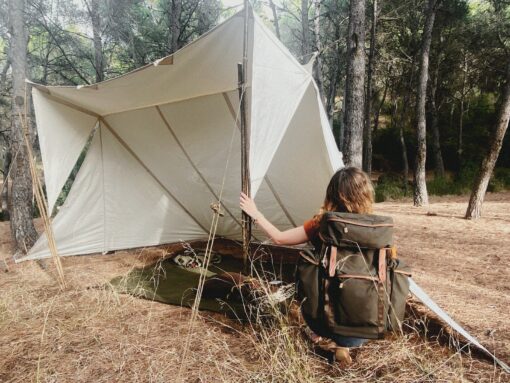 Whelen Lean-to Canvas Tent Experience Authentic Bushcraft and Camping with Rain-Proof, Rot-Resistant Organic Cotton - Image 2