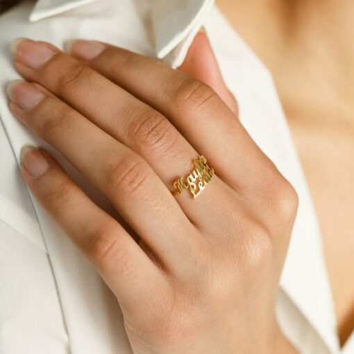 Personalized Double Name Ring A Cherished Keepsake for Loved Ones - Image 5