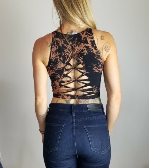 Wild Fire Braided Crop Tank Unleash Your Inner Goddess for Festivals, Pole Dance, and Hoop Fashion - Image 5