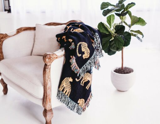 Unleash the Untamed Elegance Luxurious Leopard Throw for a Wildly Chic Home - Image 5