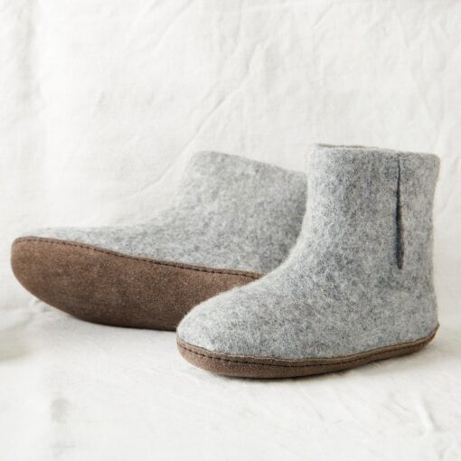 Cozy Comfort Fair Trade Eco Felt Slipper Boots with Suede Soles for All - Image 4