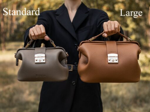 Timeless Elegance The Modern Lady's Leather Doctor Bag for Travel and Style - Image 6