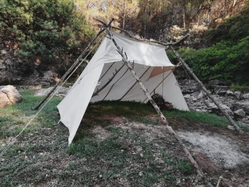 Whelen Lean-to Canvas Tent Experience Authentic Bushcraft and Camping with Rain-Proof, Rot-Resistant Organic Cotton - Image 4