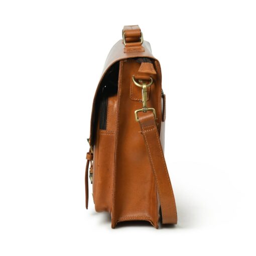 Personalized Leather Messenger Bag The Perfect Gift for the Modern Man - Image 3