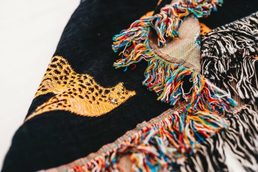 Unleash the Untamed Elegance Luxurious Leopard Throw for a Wildly Chic Home - Image 2