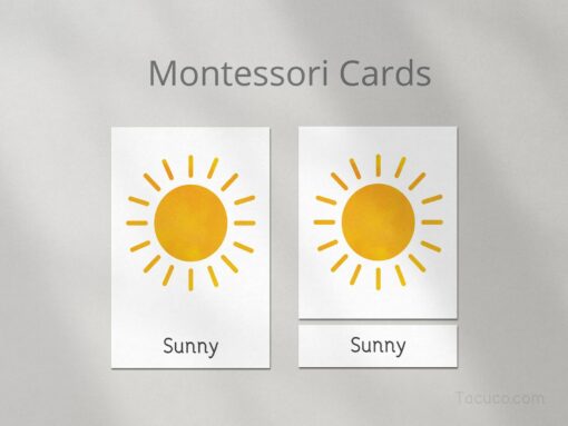 Montessori Weather Cards Explore the Wonders of Nature with Interactive Flashcards - Image 5