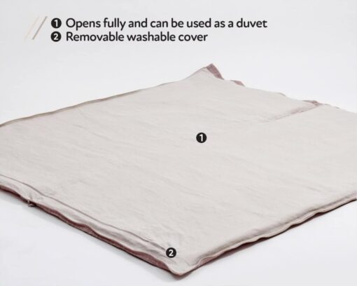 Cozy Nights in Nature's Embrace All-Natural Wool Sleeping Bag for Year-Round Comfort - Image 4
