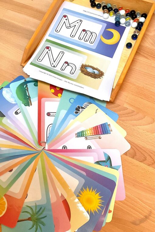Engaging and Educational German Alphabet Tracing Cards, Painting, and Swing Exercise Templates for Preschoolers - Image 6