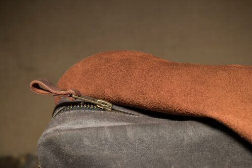 Premium Leather and Waxed Canvas Messenger Bag The Perfect Laptop and Everyday Carry Companion - Image 6
