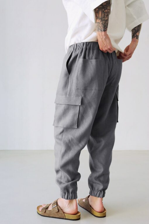 Versatile Linen Cargo Pants Comfort and Style for Every Occasion - Image 2