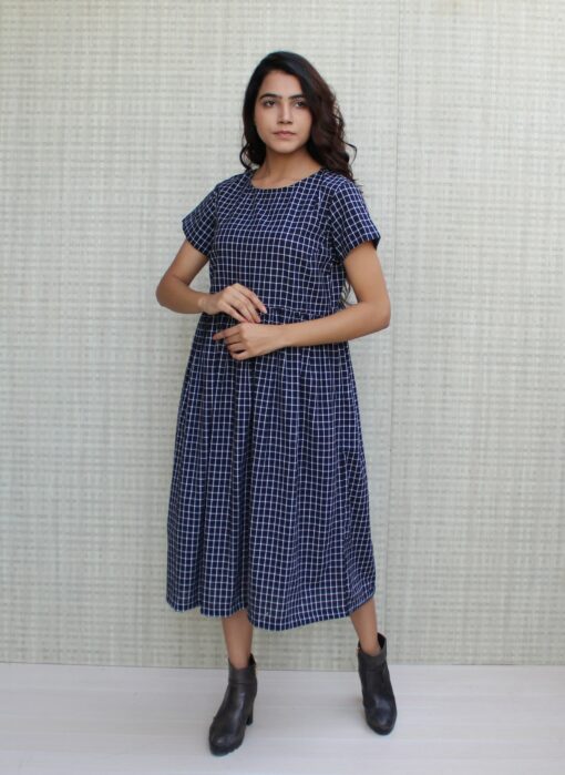 Breezy Linen Tea Dress Sustainable Style with Pockets - Image 4