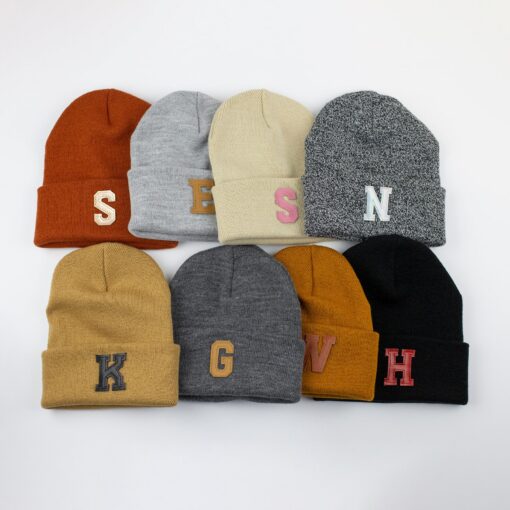 Personalized Initial Beanie Embroidered Monogram for Babies, Toddlers, and Kids - Image 5