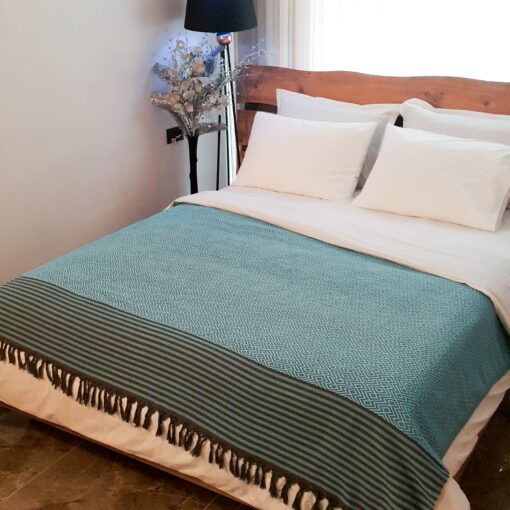 Cozy Haven Oversized Organic Boho Throw Blanket for Serene Nights - Image 6