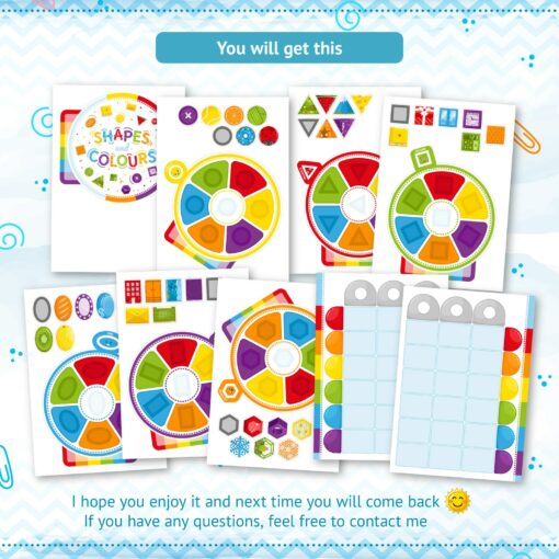 Interactive Velcro Shape and Color Matching Activity Enhance Learning and Quiet Play - Image 2