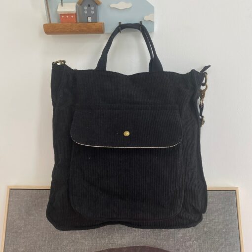 Corduroy Shoulder Bag The Perfect Tote for Shopping and Everyday Use - Image 6