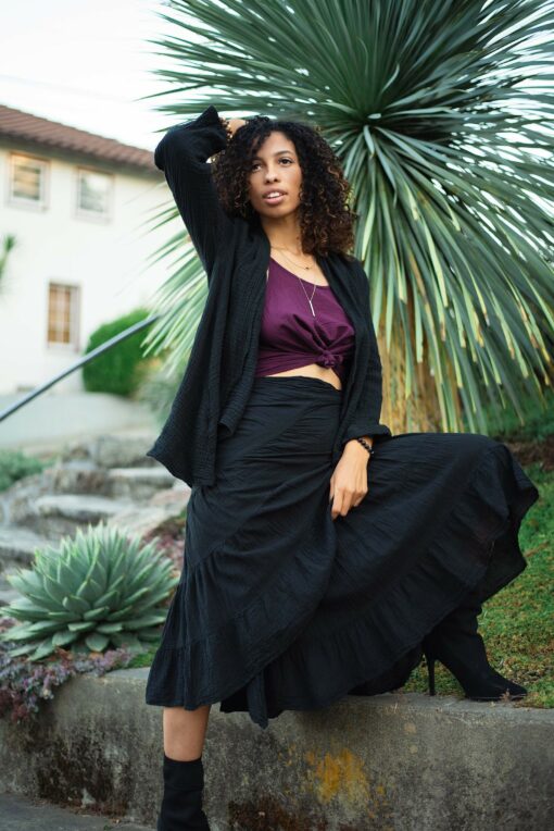 Women's Lotus Wrap Elevate Your Style with a Cozy, Layering Essential - Image 6