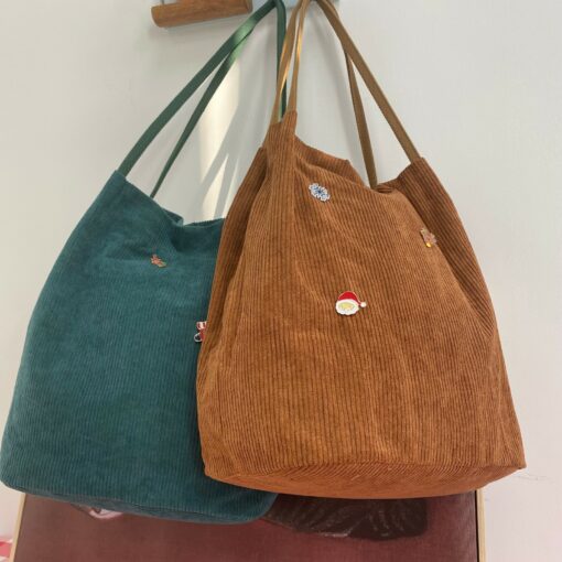 Corduroy Bucket Bag The Perfect Handbag for Everyday Style - Image 2