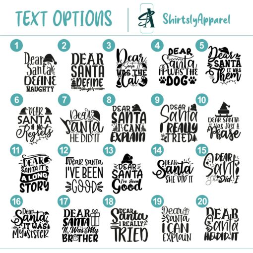 Festive Family Christmas Shirts Spread Holiday Cheer with "Dear Santa" Squad Tees - Image 2