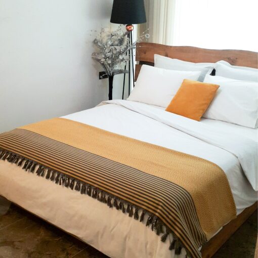 Cozy Haven Oversized Organic Boho Throw Blanket for Serene Nights - Image 4