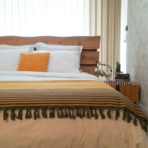 Cozy Haven Oversized Organic Boho Throw Blanket for Serene Nights - Image 5